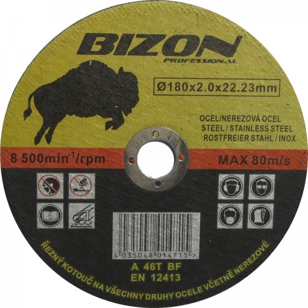 Řezný kotouč - 180 x 2,0 x 22,2 A60T-BF