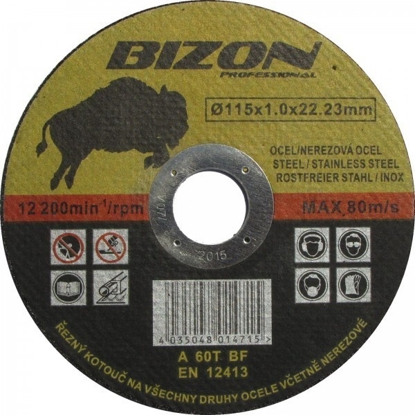 Řezný kotouč - 115 x 1,0 x 22,2 A60T-BF