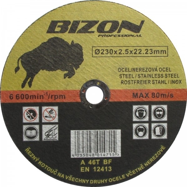 Řezný kotouč - 230 x 2,5 x 22,2 A60T-BF
