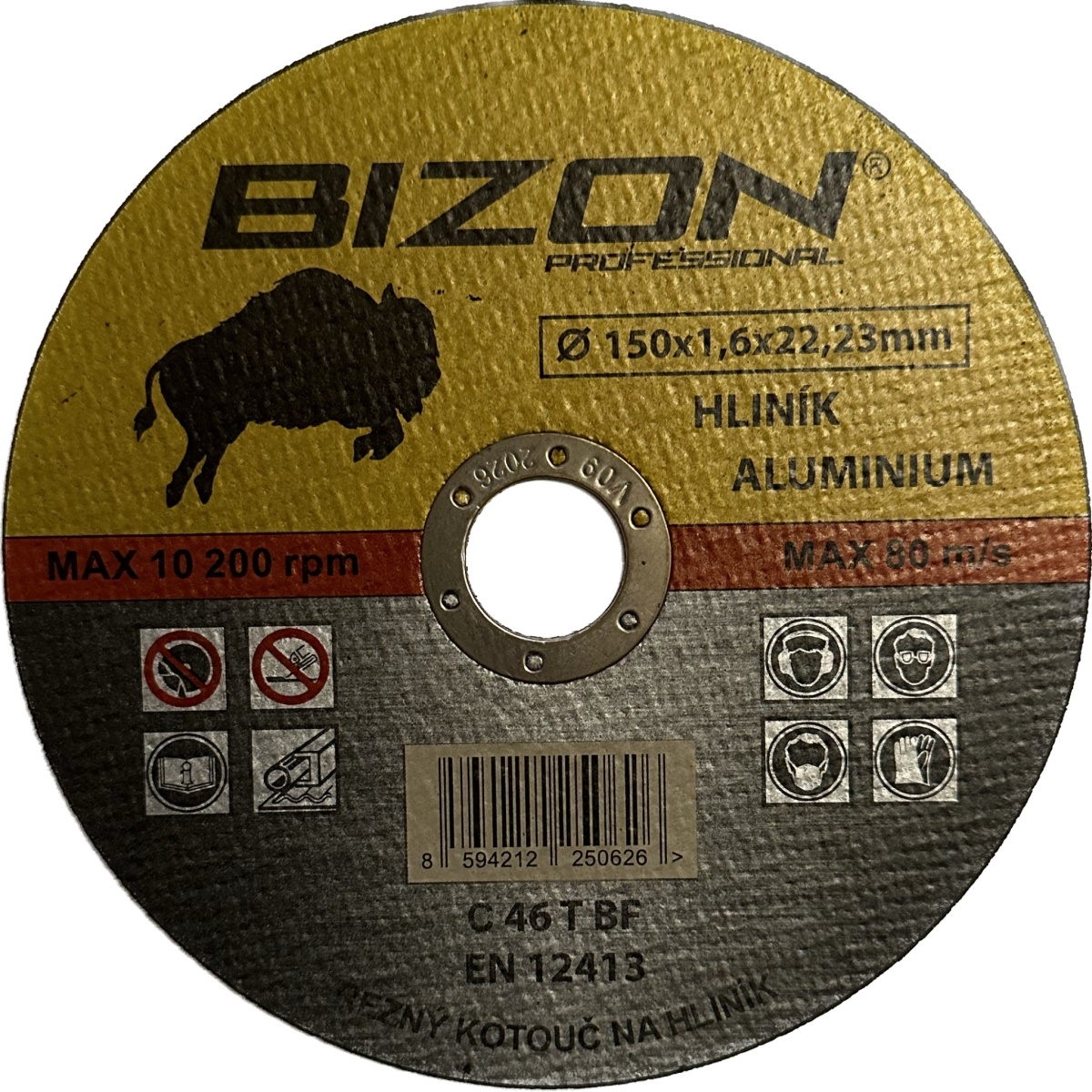 Řezný kotouč na hliník - 150 x 1,6 x 22,2 A60T-BF